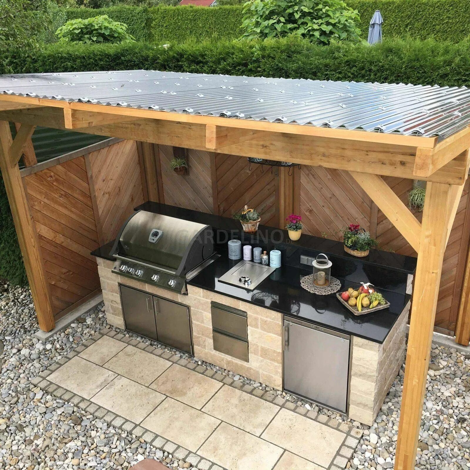 Построить кухню на даче своими руками Decoist Outdoor kitchen decor, Outdoor kitchen patio, Diy outdoor kitchen