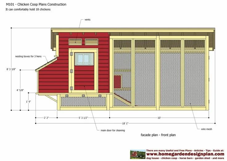 Построить курятник своими руками фото чертежи home garden plans: M101 - Chicken Coop Plans Construction - Chicken Coop Design 