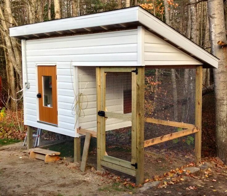 Построить курятник своими руками фото зимний A Well Insulated Chicken Coop Chicken coop, Building a chicken coop, Backyard ch