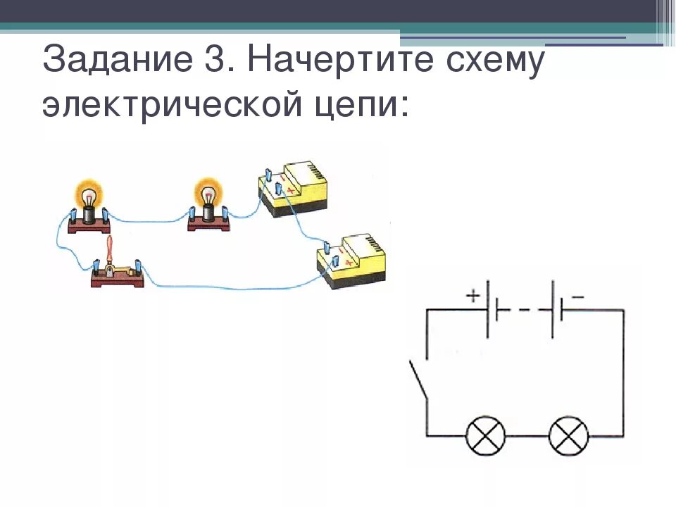 Построить схему электрической цепи Картинки ЭЛЕКТРИЧЕСКИЙ ТОК ЭЛЕКТРИЧЕСКАЯ ЦЕПЬ ФИЗИКА 8 КЛАСС