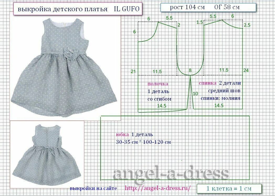 Построить выкройки детского платья Новости Одежда, Выкройки детской одежды, Одежда для детей