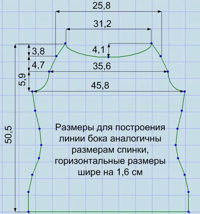 Построить выкройку футболки женской по своим меркам Выкройка футболки с рукавом реглан