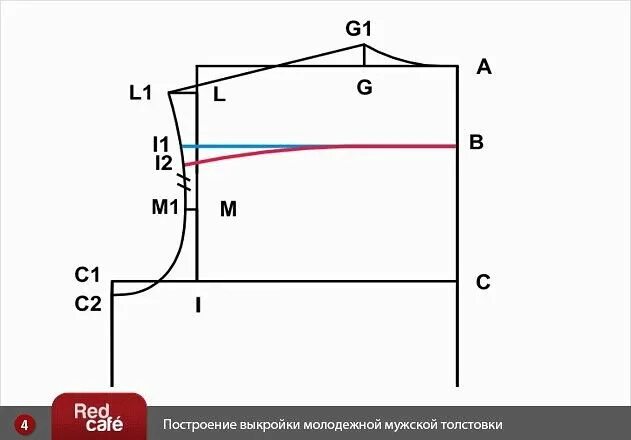 Построить выкройку футболки женской по своим меркам Построение выкройки "Молодежной мужской толстовки" OK.RU Выкройки, Шитье, Толсто