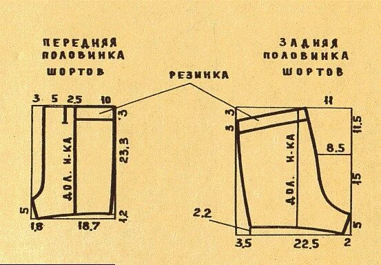 Построить выкройку мужских шорт на резинке Шьем шорты. Комментарии : LiveInternet - Российский Сервис Онлайн-Дневников Выкр