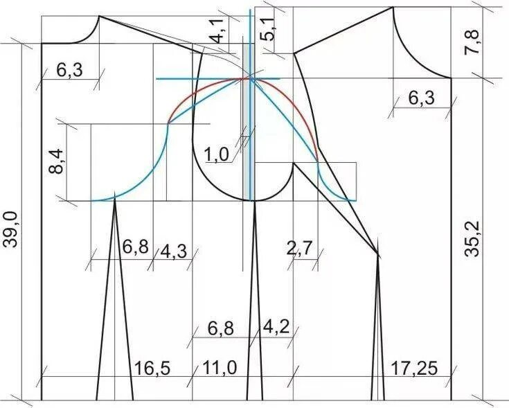 Построить выкройку по своим меркам бесплатно Построение выкройки основы платья: по Мюллеру, в программе "Валентина", по систе