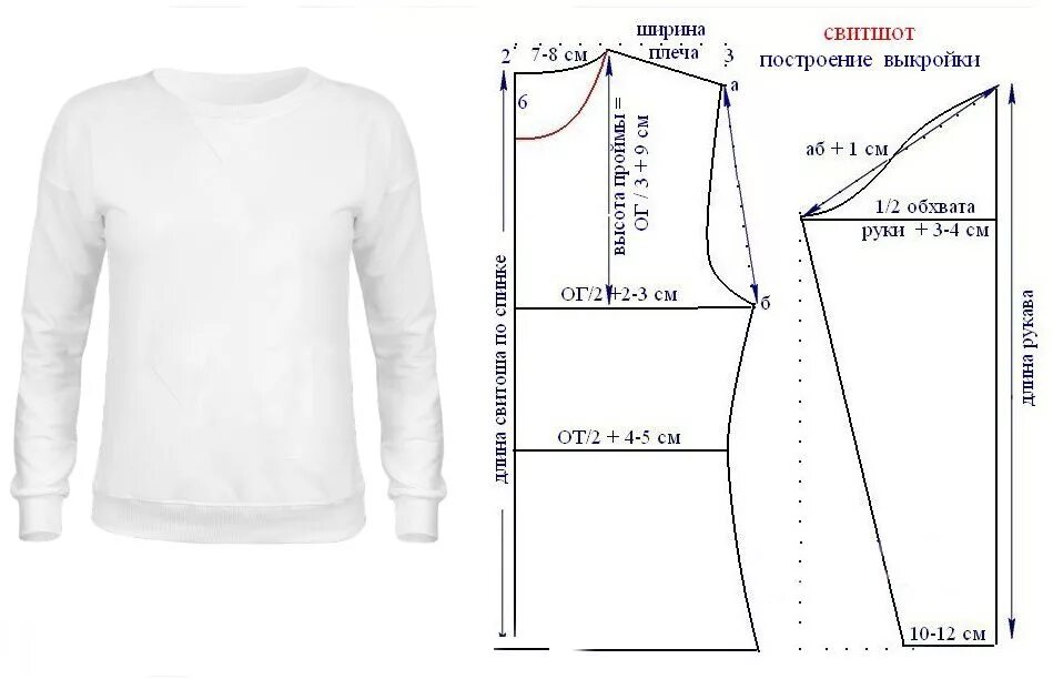 Построить выкройку свитшота женского Пин на доске ВЫКРОЙКИ Выкройка пижамы, Выкройка одежды, Мужские футболки