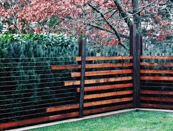 Построить забор фото 40 Creative Garden Fence Decoration Ideas Modern fence, Fence design, Modern fen