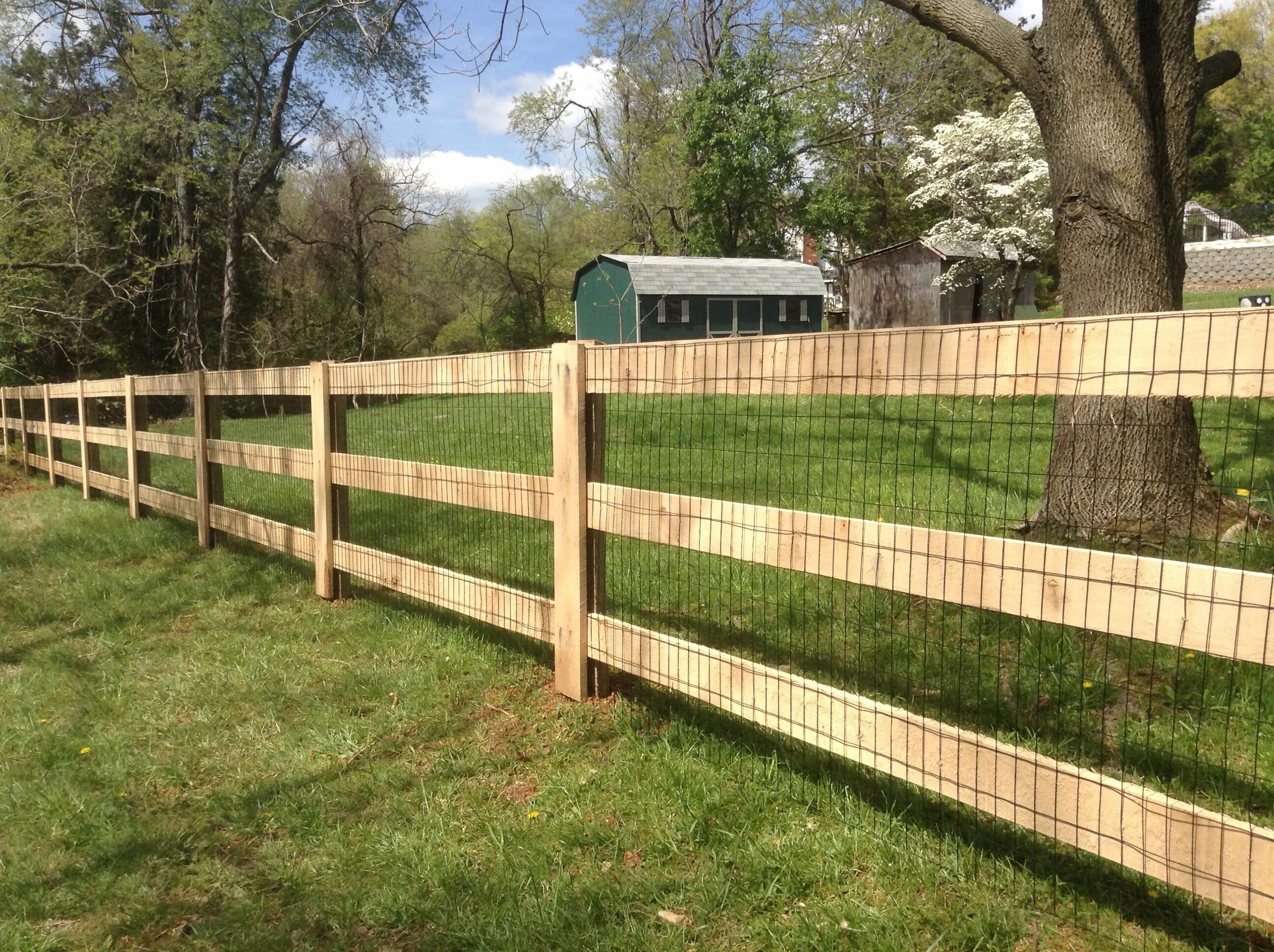 Построить забор фото Paddock / horse board / pasture Fence Designs Fence Posts are made of treated pi