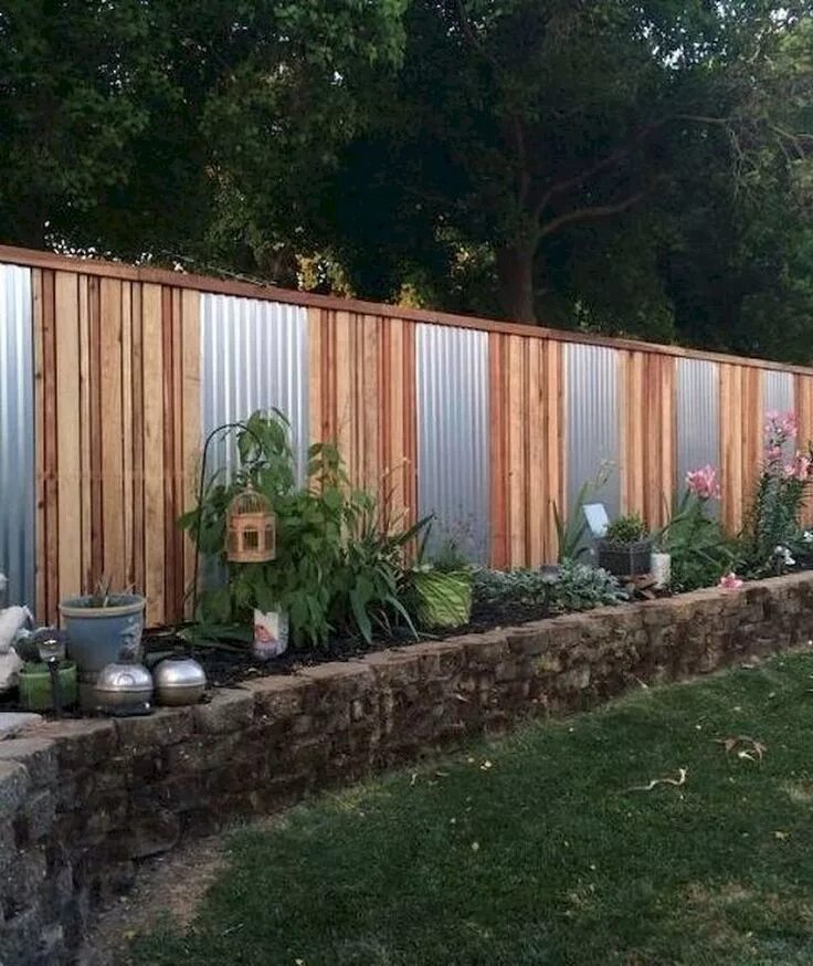 Построить забор фото 48+ Inspiring DIY Cheap Privacy Fence Design Ideas Fence landscaping, Cheap priv