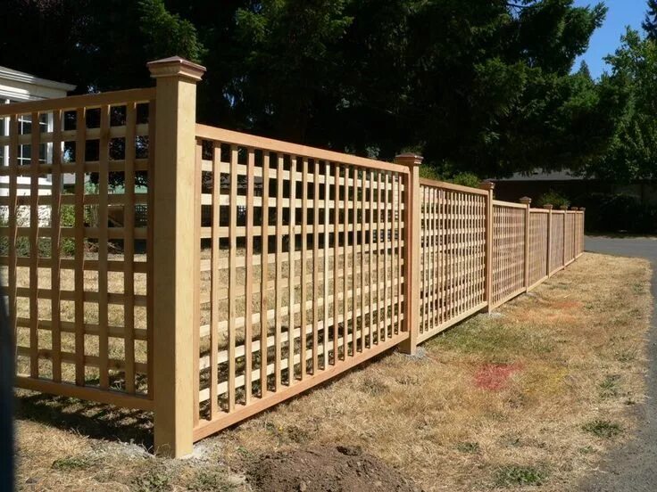 Построить забор фото Custom-lattice1 Lattice fence, Lattice fence panels, Trellis fence