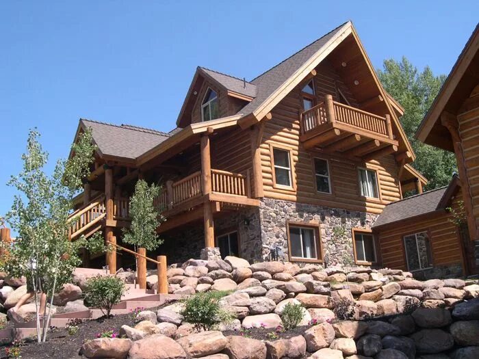 Постройка домов ключ фото landscape Log home builders, Log homes, Log home kits