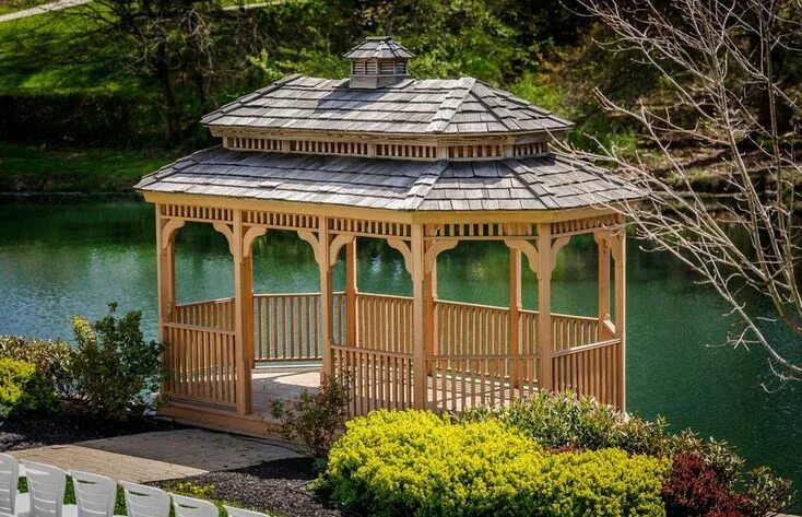 Постройки беседок фото 20 Gorgeous Gazebo Designs - Garden Lovers Club Gazebo, Pergola, Backyard gazebo