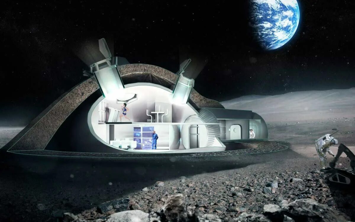 Постройки на луне фото Prototype Moon Base May Be Built in Hawaii