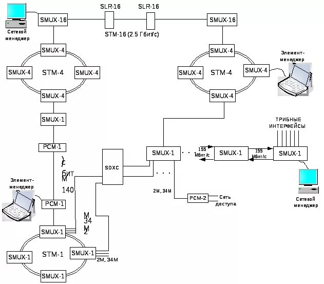 Постройте схему сети sdh радиально кольцевую Лекция № 6 Топологии и архитектура сетей sdh
