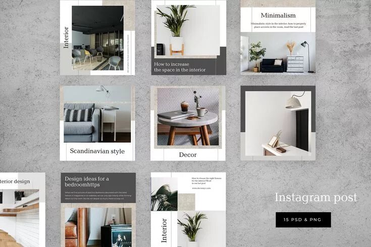 Посты для дизайнера интерьера Interior social media template Interior design template, Interior design instagr