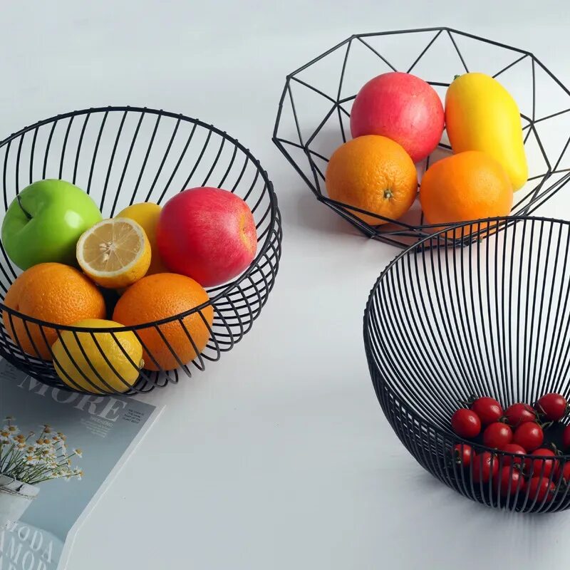 Посуда для фруктов фото Northern Europe Creative Fruit Basket Living Room Fruit Bowl Snacks Dry Fruit Bo