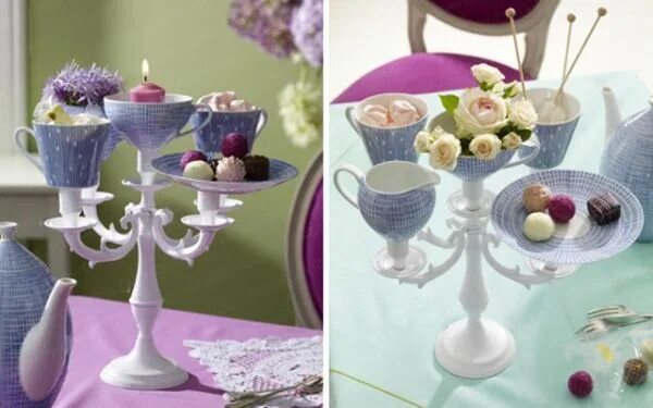 Посуда своими руками в домашних условиях 28 Decorative and Creative Ideas with Cups for Mother's Day Wedding tea cups, Tr