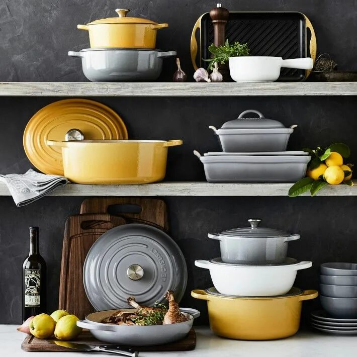 Посуда в интерьере фото Le Creuset Heritage Stoneware Rectangular Covered Casserole Le creuset kitchen, 