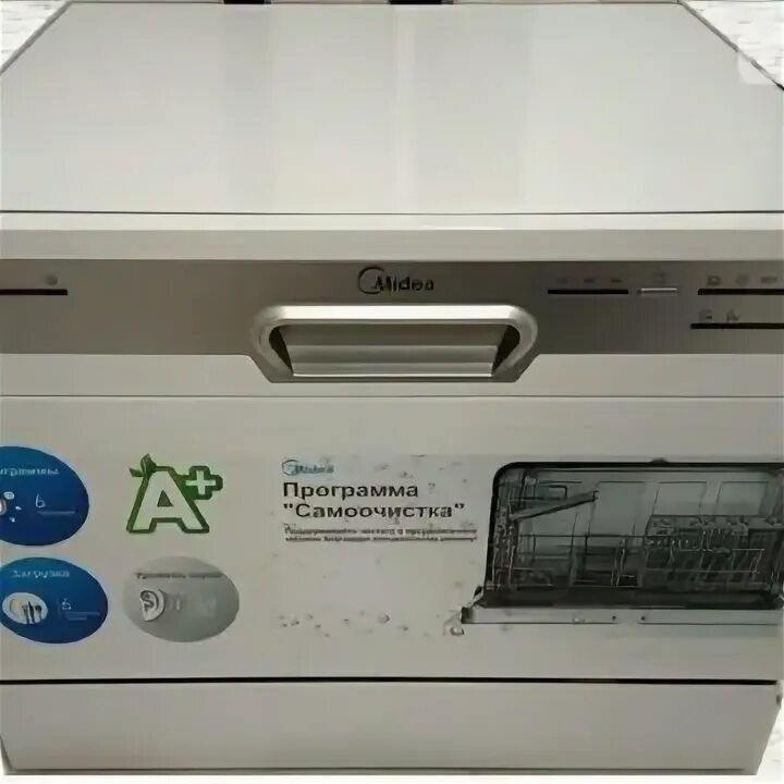 Посудомоечная машина компактная Midea MCFD55S460Si серебристая - отзывы покупате