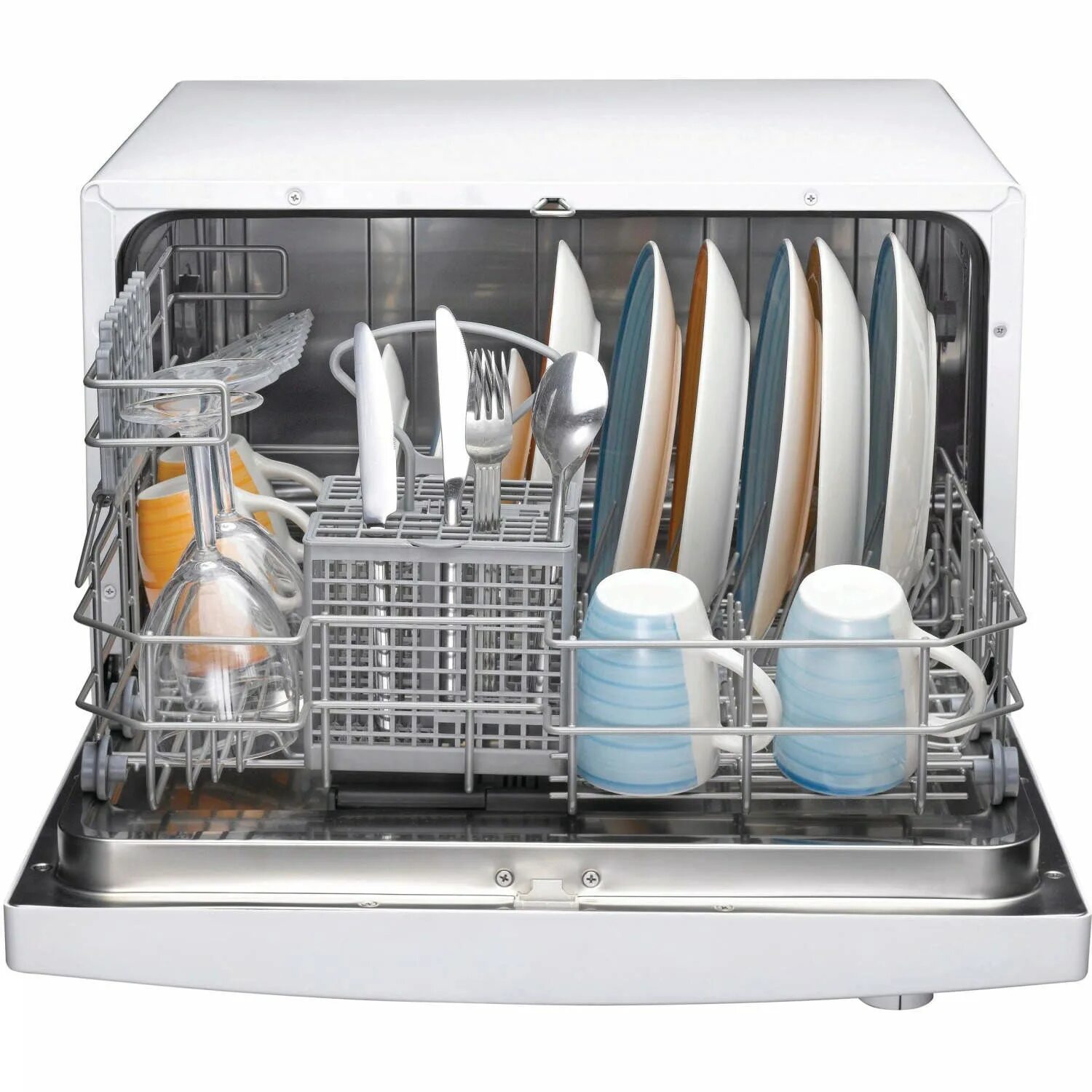 Посудомоечные машинки без подключения GRADE A1 - Indesit ICD661 Freestanding Compact Table Top Dishwasher White 773622