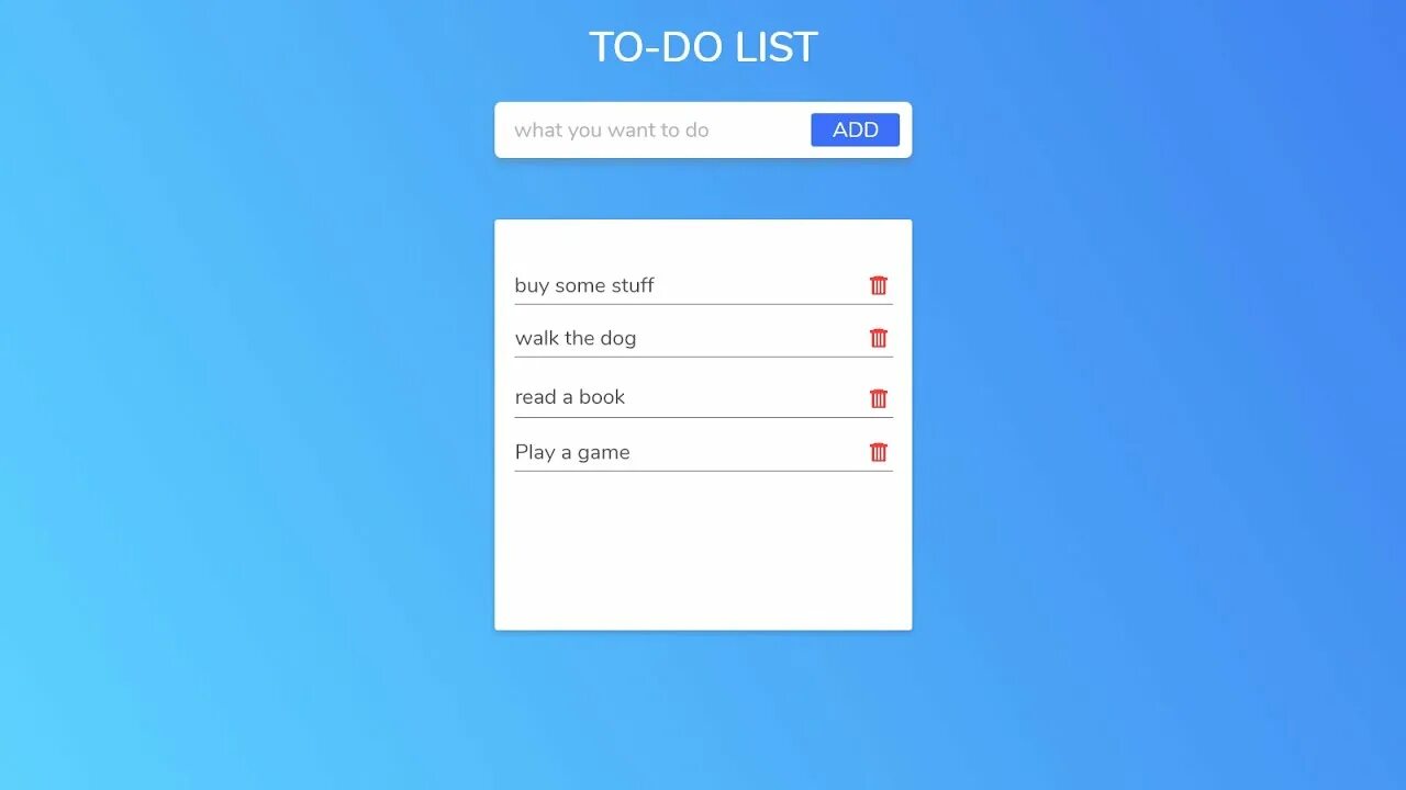 Посыльный лист как выглядит JavaScript Tutorial TO-DO List App - YouTube