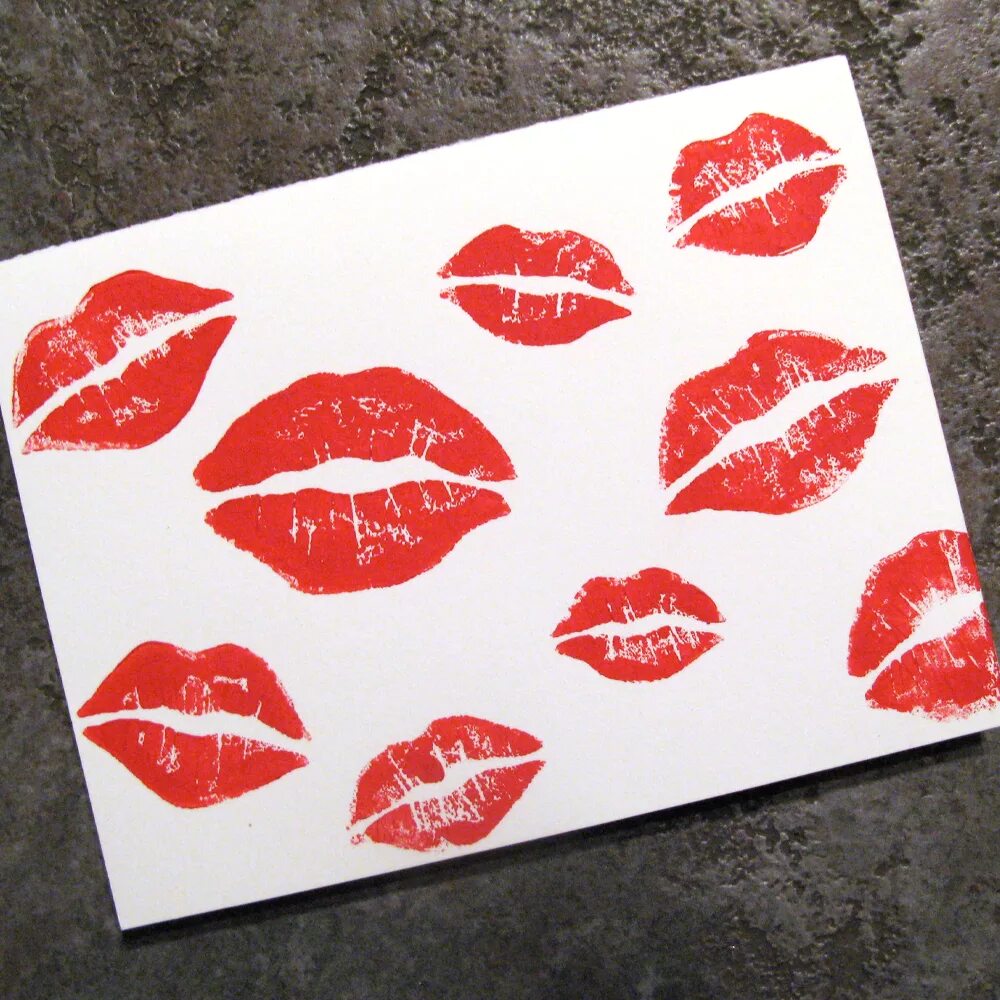 Create meme "lip print, wallpaper with kisses on paper, lip prints on paper" - P