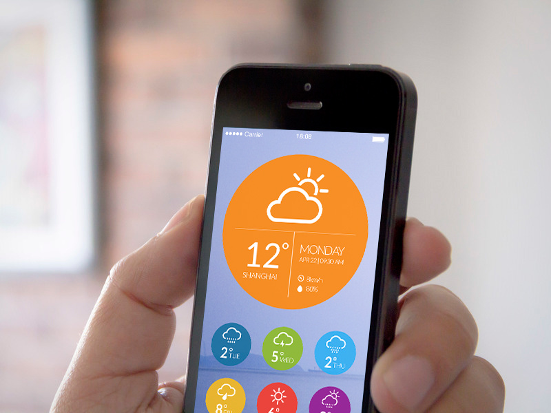 Потерял айфон фото A WEATHER APP by zeuero on Dribbble