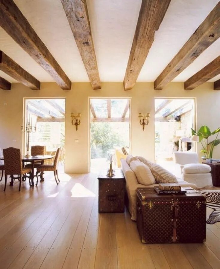 Потолки балки фото в доме 35 Stunning Living Room Design Ideas With Wooden Beams Living room decor cozy, C