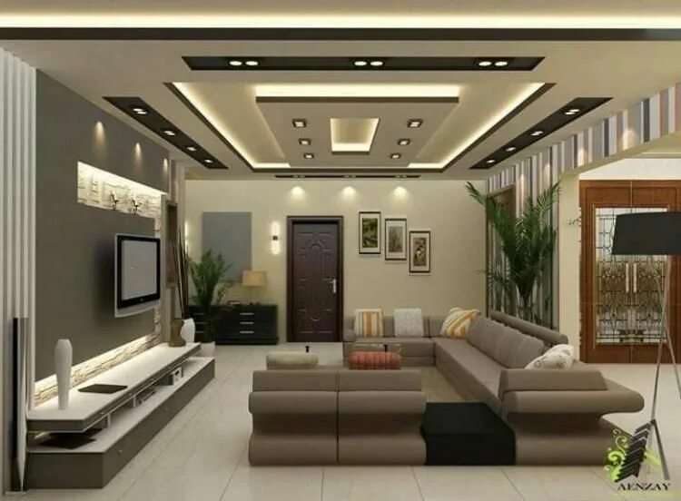 Потолки гипсокартон дизайн для зала фото 90+ COMFY AND NICE LIVING ROOM IDEAS Pop false ceiling design, Ceiling design li