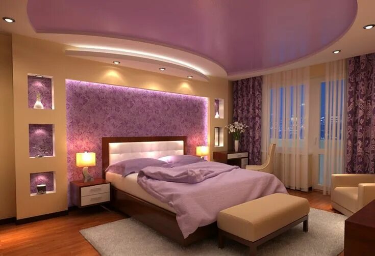 Потолки гипсокартон дизайн фото спальня اجمل اشكال جبس بورد غرف نوم 2020 Ceiling design bedroom, Bedroom ceiling design,