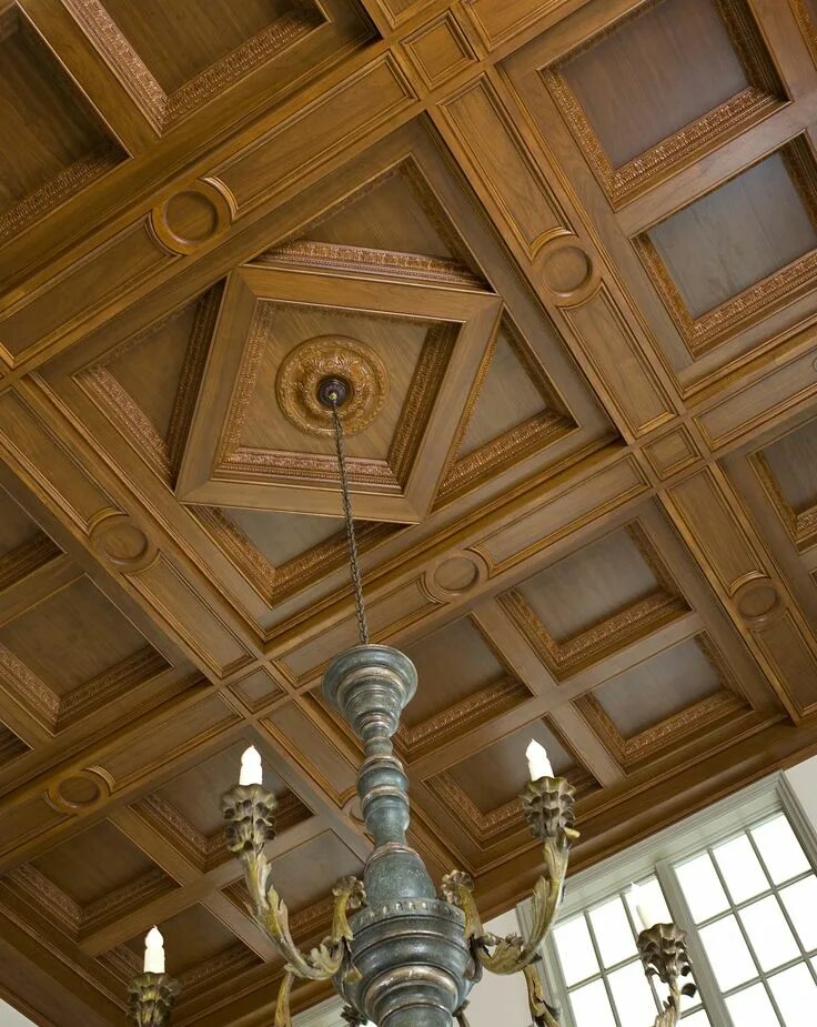 alternating panel grain direction Coffered ceiling, Ceiling murals, Coffered cei