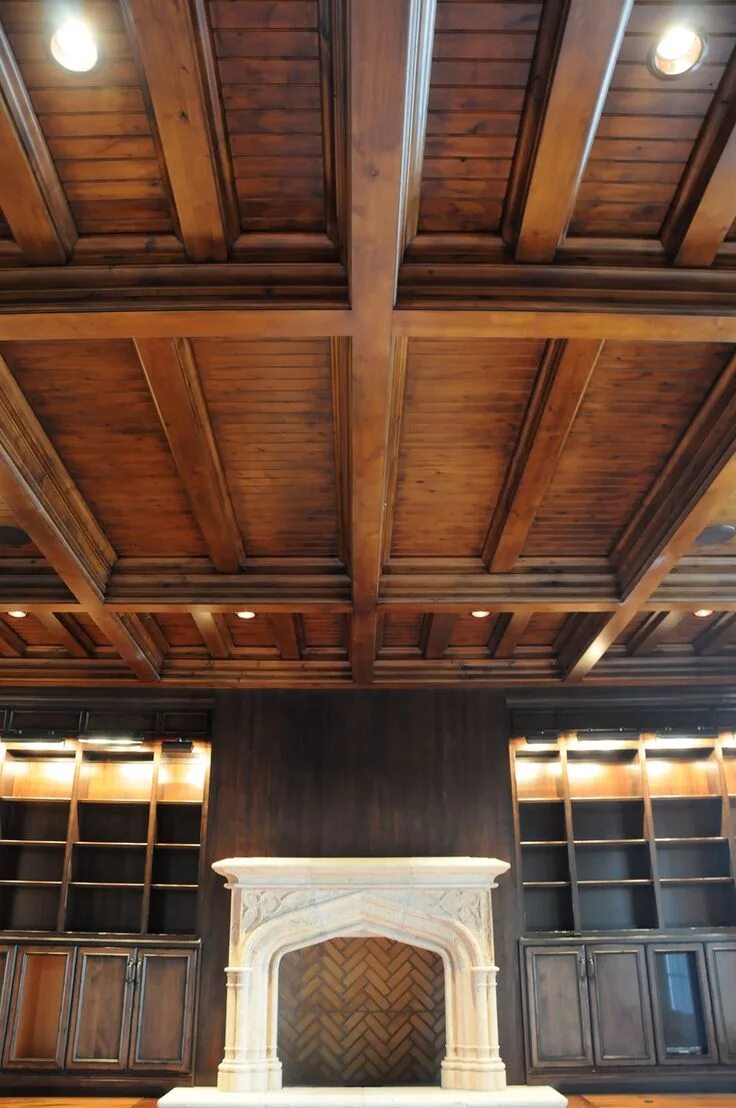 Потолки из дерева фото Coffered Ceilings Coffered ceiling, Ceiling design, Ceiling design living room