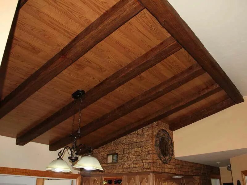 Потолки из дерева фото Basement Wood Ceiling Ideas wood basement ceiling ideas Ceiling beams, Wood beam