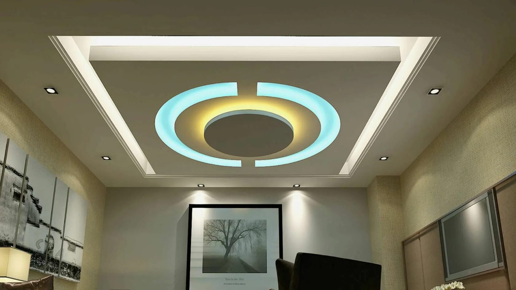 Потолки из гипсокартона фото в стиле 6 Types Of False Ceilings Using Pop In Interiors Simple ceiling design, Plaster 