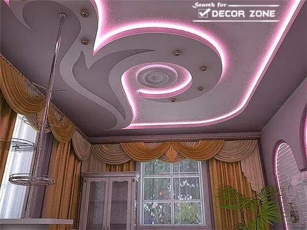 Потолки из гипсокартона фото в стиле 25 Modern POP false ceiling designs for living room Decor Zone Pop false ceiling