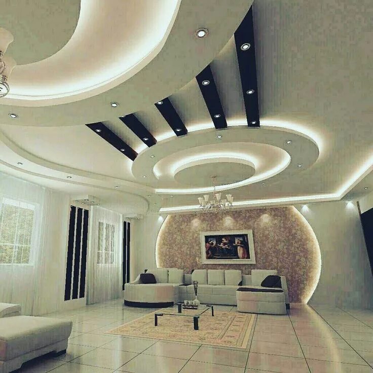 Потолки из гипсокартона фото в стиле Pin by arash armin on Gypsum Design for House False ceiling design, False ceilin