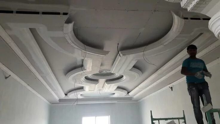 Gypsum ceilings designs with blue ceiling lighting ideas Gypsum ceiling design, 