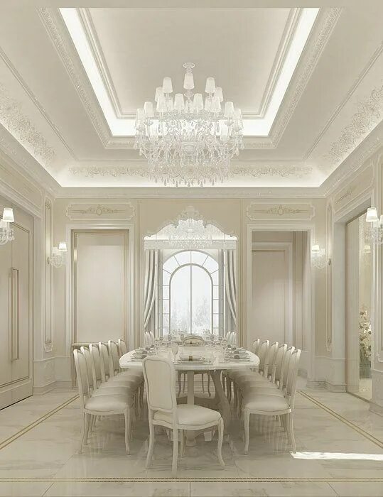 Потолки классический стиль фото Pin on Noblesse Oblige Luxury dining room, Luxury dining, Luxury interior design