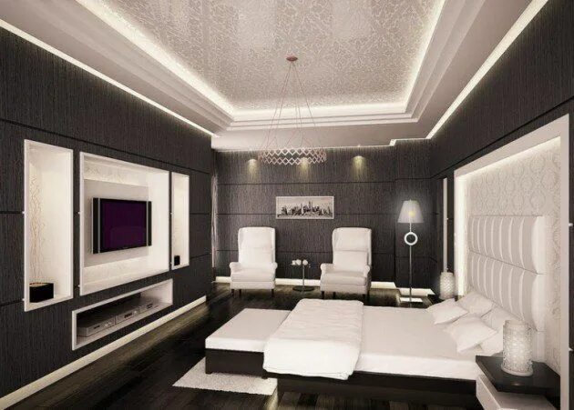 Потолки комнат фото 18 Luxury Interior Designs That Will Leave You Speechless White bedroom design, 