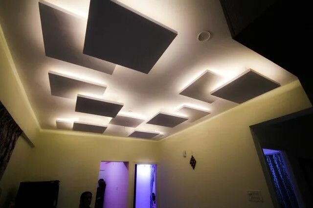 Потолки квадратами фото 30 gorgeous gypsum false ceiling designs to consider for your home Ceiling desig