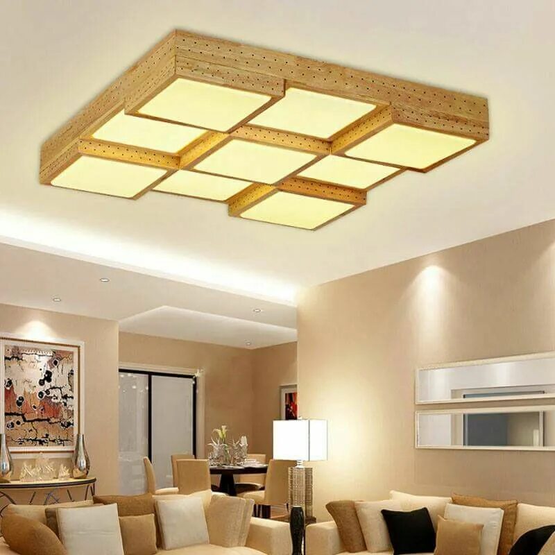 Потолки квадратами фото Pin by Sanjay Tiku on Home decor Wood ceiling lights, False ceiling living room,