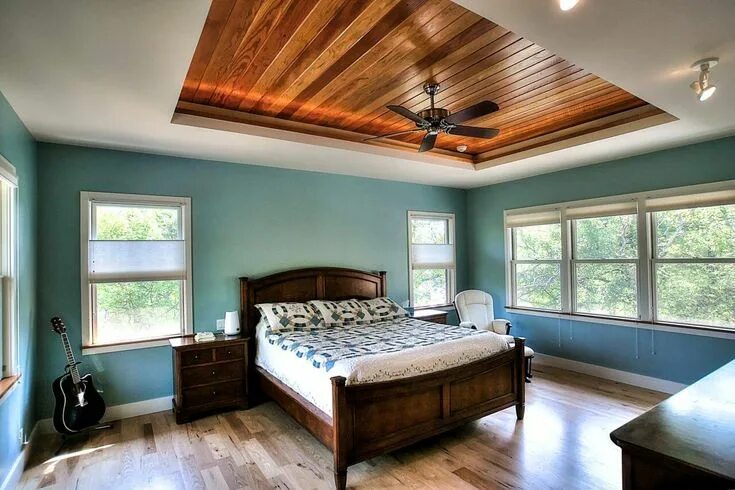 Потолки в деревянном доме варианты фото 6 Best Ceiling Paint to Elevate the Interior Aesthetics Simple bedroom, Bedroom 