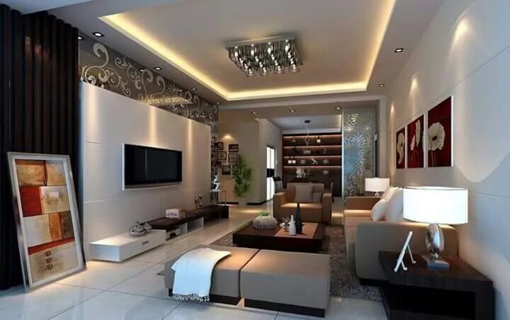 Потолки в гостиной дизайн 2024 Pin by House Pro on Dream House Living room renovation, Living design, Grey floo