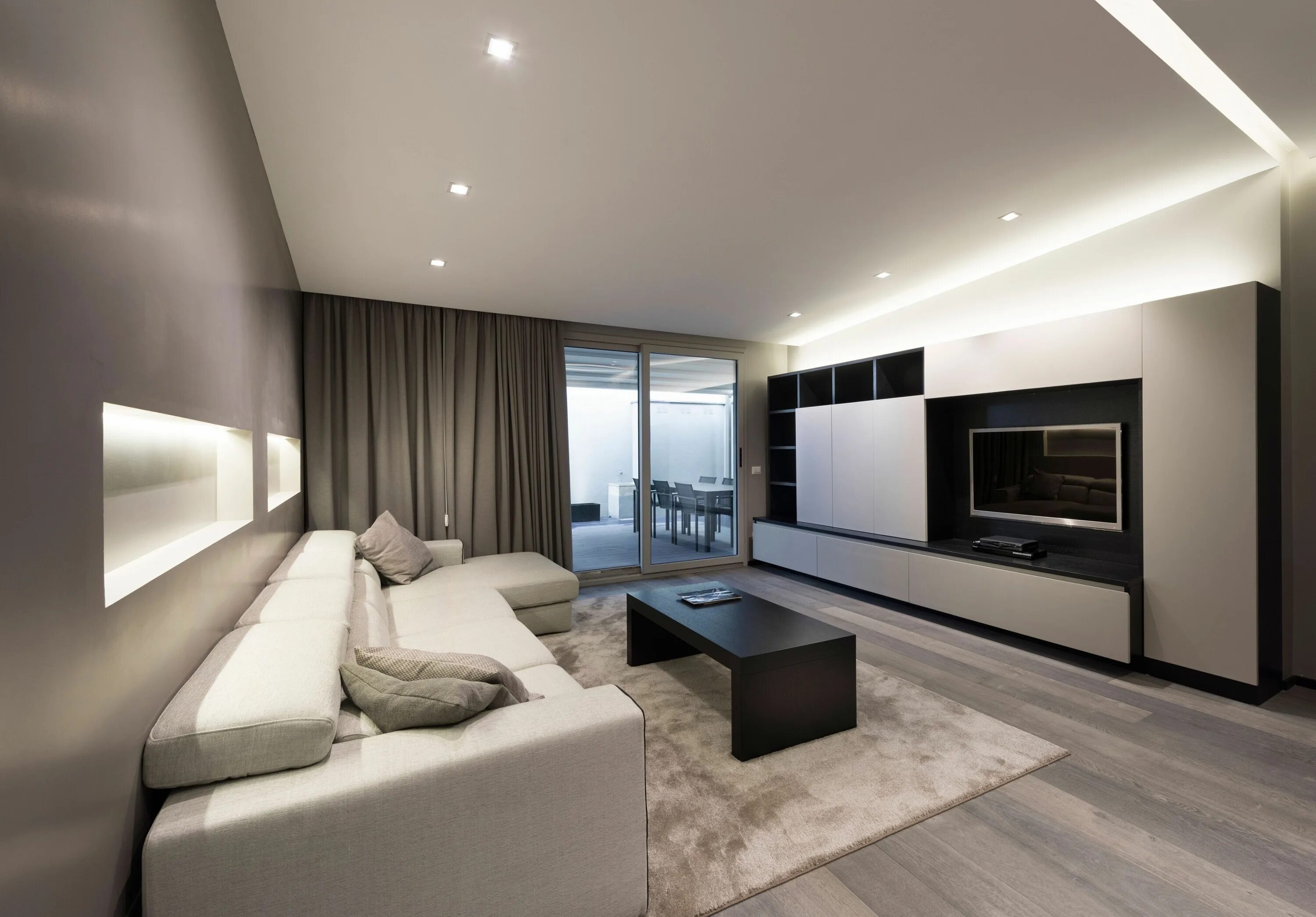 Потолки в интерьере 2024 Attico A Roma - Picture gallery Modern apartment, Apartment, Living room designs