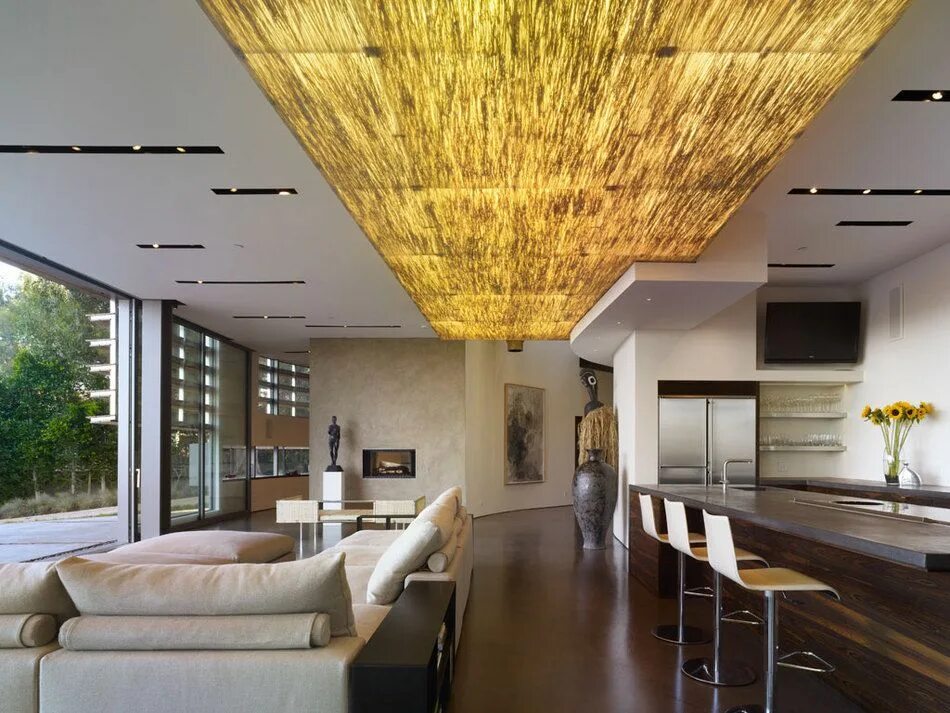 Потолки в современном интерьере 3form Projects and Images Portfolio Ceiling design modern, Ceiling design, House