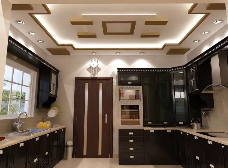 Потолки варианты дизайна фото Pakistani Kitchen Design #FalseCeilingBrickWalls Kitchen ceiling design, Ceiling