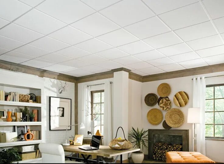 Потолочная потолки фото Photo Gallery Basement ceiling ideas cheap, Smooth ceiling, Acoustic ceiling til