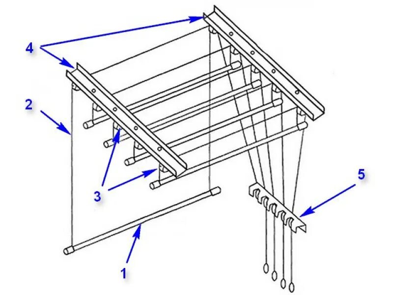Потолочная сушилка инструкция сборки Как собрать лиану для сушки белья