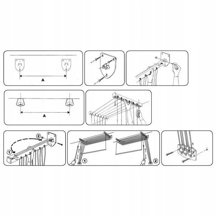 Потолочная сушилка инструкция сборки Как повесить потолочную сушилку для белья: инструкция по установке, видео