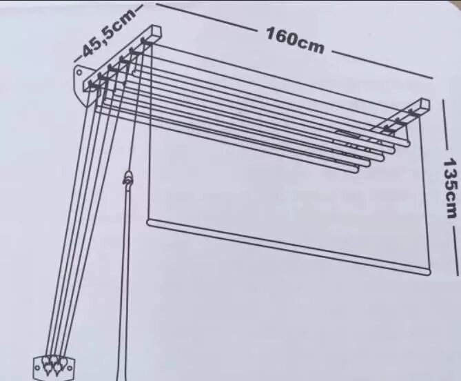 Потолочная сушилка инструкция сборки Сушилка для белья Gimi Lift 160 купить в Костроме! Магазин 1000 мелочей!